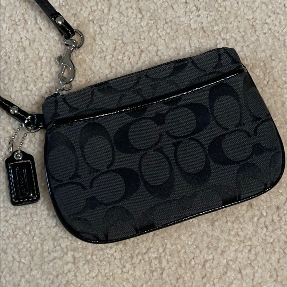 Coach Black Wristlet